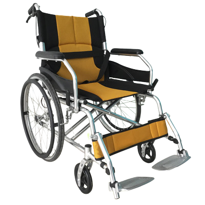 Medical Aluminum Wheelchair ST6505-46BF Orange