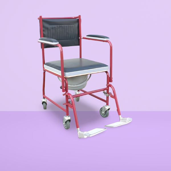 Medical Commode Wheelchair ST8001 Powdered