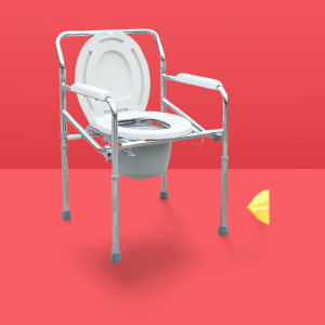 Commode Chair ST8005 Model ST8005 Features Folding Frame Chromed Total Length 50cm Total Width 46cm Seat Width 44cm Seat Height 45~55cm Backrest Height 25cm Height Adjust 77~87cm Net Weight 7.5kg Packing Size 53x21x86cm, 1pc/ctn