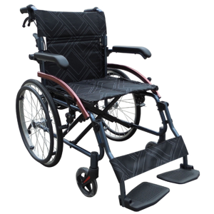 ST6409-46BFU Aluminum Wheelchair with Flip up Armrest & Legrest, Folding Backrest.
