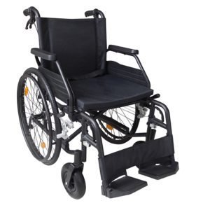 ST6604-46BU Aluminum Wheelchair, Foldable Aluminum Frame, Seat Width 46cm