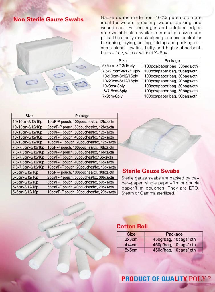 surgical dressing -conforming elastic bandages, gauze roll, crepe bandages